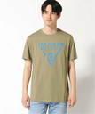 【SALE／50%OFF】GUESS GUESS トップス(M)Eco Reflective Logo Tee ゲス トップス カットソー・Tシャツ カーキ ブラック ホワイト