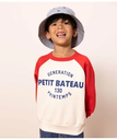 【SALE／30%OFF】PETIT BATEAU プリントスウェット長袖プルオーバー プチバトー トップス スウェット・トレーナー【送料無料】