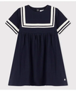 【SALE／20%OFF】PETIT BATEAU ネイビーフレアワンピース プチバトー ワンピース・ドレス ワンピース ホワイト【送料無料】