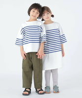 SHIPS KIDS SHIPS KIDS:100~170cm / パネル ボーダー 半袖 TEE シップス トップス カットソー・Tシャツ ブルー ベージュ ネイビー【送料無料】