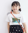 【SALE／44%OFF】ROPE' PICNIC 【KIDS】リンクコーデ/RENU Logo &Photo Tシャツ ロペピクニック トップス カットソー・Tシャツ ホワイト