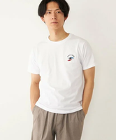 【SALE／50%OFF】SHIPS Colors SHIPS Colors: ハブラシ ステッチ Tシャツ シップス トップス カットソー・Tシャツ ホワイト グレー ブルー