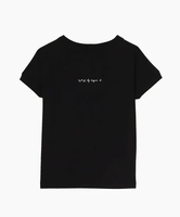 【SALE／20%OFF】To b. by agnes b. WT13 TS リブネックロゴTシャツ アニエスベー トップス カットソー・Tシャツ ブラック【送料無料】