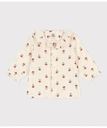 【SALE／30%OFF】PETIT BATEAU ダブルガーゼ長袖ブラウス プチバトー トップス シャツ・ブラウス ホワイト【送料無料】