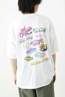 【SALE／30%OFF】RODEO CROWNS WIDE BOWL OUTDOORランダムロゴTシャツ ロデオクラウンズワイドボウル トップス カットソー・Tシャツ ホワイト ブラック