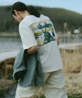 【SALE／50%OFF】EKAL 『接触冷感』UKIYO-E LAKE T-SHIRTS アーバンリサーチドアーズ トップス カットソー・Tシャツ ホワイト【送料無料】