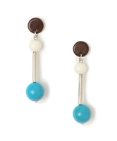 【SALE／50%OFF】SHIPS WOMEN mabel:ボール ピアス シップス アクセサリー・腕時計 ピアス パープル ブルー