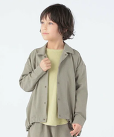 【SALE／50%OFF】SHIPS KIDS SHIPS KIDS:100~130cm / ドローストリング シャツ シップス トップス シャツ・ブラウス カーキ【送料無料】