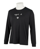 agnes b. FEMME 【ユニセックス】JID7 TS ARENA agnes b. x arena ロングスリーブシャツ アニエスベー トップス カットソー・Tシャツ ブラック【送料無料】