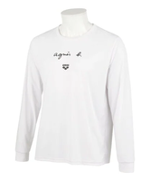 agnes b. FEMME 【ユニセックス】JID7 TS ARENA agnes b. x arena ロングスリーブシャツ アニエスベー トップス カットソー・Tシャツ ホワイト【送料無料】