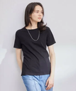 ROPE' 【PETIT BATEAU(プチバトー)*ROPE'】ラウンドネックTEE ロペ トップス カットソー・Tシャツ ブラック ホワイト カーキ ブルー【送料無料】