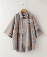 【SALE／50%OFF】SHIPS KIDS THE PARK SHOP:160cm / NEWSBOY SHIRTS シップス トップス シャツ・ブラウス グレー【送料無料】