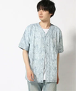 【SALE／30%OFF】GUESS GUESS 半袖 シャツ (M)Grant Baseball Shirt ゲス トップス シャツ・ブラウス ブルー【送料無料】