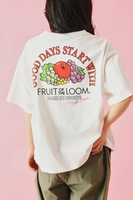 【SALE／30%OFF】RODEO CROWNS WIDE BOWL FOTL フルーツロゴ Tシャツ ロデオクラウンズワイドボウル トップス カットソー・Tシャツ ホワイト ブラック イエロー