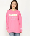 【SALE／50%OFF】GUESS (W)Logo Dalya Sweatshirt ゲス トップス スウェット・トレーナー ピンク ブラック ブルー イエロー【送料無料】