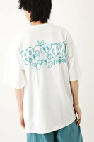 【SALE／8%OFF】RODEO CROWNS WIDE BOWL APPLE MAN Tシャツ ロデオクラウンズワイドボウル トップス カットソー・Tシャツ ホワイト ブラック イエロー