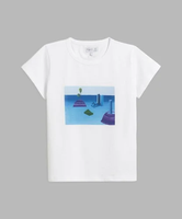 【SALE／40%OFF】agnes b. FEMME SDX0 TS BRANDO アーティストTシャツ アニエスベー トップス カットソー・Tシャツ ホワイト【送料無料】