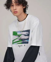 ADAM ET ROPE' HOMME 【agnes b. pour ADAM ET ROPE'】PHOTO TEE アダムエロペ トップス カットソー・Tシャツ ホワイト【送料無料】