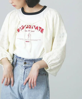 【SALE／50%OFF】FREE'S MART ボリューム袖カットソーボレロ フリーズ マート トップス カットソー・Tシャツ イエロー ブラック ホワイト