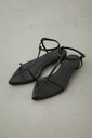 AZUL BY MOUSSY T-STRAP POINTED TOE SANDALS アズールバイマウジー シューズ・靴 サンダル ブラック グレー【送料無料】