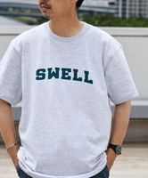 【SALE／50%OFF】SHIPS any SHIPS any: SWIM ロゴ Tシャツ シップス トップス カットソー・Tシャツ グレー ホワイト ブラック ネイビー