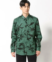 【SALE／50%OFF】GUESS GUESS トップス(M)Luxe Orchid Batik Shirt ゲス トップス シャツ・ブラウス グリーン【送料無料】