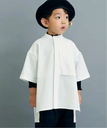 IENA ENFANT 【MOUN TEN. /マウンテン】別注canapa ポケット S/S シャツ(100cm-140cm) イエナ　アンファン マタニティウェア・ベビー用品 その他のベビーグッズ ホワイト ネイビー【送料無料】