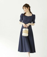 【SALE／50%OFF】PROPORTION BODY DRESSING ハートカット2Wayリボンワンピース プロポーションボディドレッシング ワンピース・ドレス ワンピース ネイビー ベージュ ピンク【送料無料】