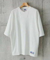 【SALE／50%OFF】URBAN RESEARCH DOORS 『別注』RUSSELL ATHLETIC*DOORS FOOTBALL H/S T-SHIRTS アーバンリサーチドアーズ トップス カットソー・Tシャツ ホワイト グレー グリーン