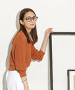 【SALE／40%OFF】NANO universe 透かし柄ショートカーディガン ナノユニバース トップス ニット ブラウン パープル ネイビー