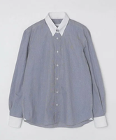 【SALE／40%OFF】SHIPS Errico Formicola: タブカラー ミニチェック シャツ シップス トップス シャツ・ブラウス ブラック【送料無料】