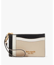 kate spade new york モーガン カラーブロック カード ケース リスレット ケイトスペードニューヨーク 財布・ポーチ・ケース 名刺入れ・カードケース ブラウン【送料無料】