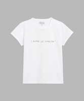 agnes b. FEMME S345 TS メッセージTシャツ アニエスベー トップス カットソー・Tシャツ ホワイト【送料無料】