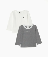 【SALE／30%OFF】agnes b. ENFANT JPT1 E TS キッズ ロングスリーブTシャツ 2枚組 アニエスベー インナー・ルームウェア その他のインナー・ルームウェア ホワイト【送料無料】