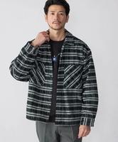 【SALE／50%OFF】SHIPS MEN 【WEB限定】SHIPS: モール チェック ダブルポケット CPO シャツ ジャケット シップス ジャケット・アウター ミリタリージャケット ブラック グリーン ネイビー【送料無料】