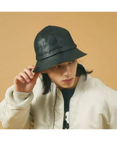 ABAHOUSE LASTWORD 【RUBEN/ルーベン】FAKE LEATHER METRO HAT/レザーメト アバハウス 帽子 ハット ブラック ブラウン【送料無料】