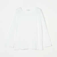 【SALE／30%OFF】HELIOPOLE SHEER LONG SLEEVE TEE エリオポール トップス カットソー・Tシャツ ホワイト ブラック ブラウン【送料無料】