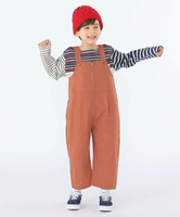 【SALE／50%OFF】SHIPS KIDS SHIPS KIDS:100~130cm / オーバーオール ロング パンツ シップス オールインワン・オーバーオール オーバーオール・サロペット ブラウン グリーン【送料無料】