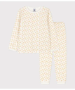 【SALE／10%OFF】PETIT BATEAU チュビック長袖パジャマ プチバトー インナー・ルームウェア パジャマ ホワイト【送料無料】