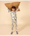 【SALE／10%OFF】PETIT BATEAU 長袖パジャマ プチバトー インナー・ルームウェア パジャマ ホワイト【送料無料】