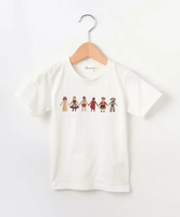 【SALE／50%OFF】Dessin 【リンクコーデ】世界の民族刺繍Tシャツ デッサン トップス カットソー・Tシャツ ホワイト グレー