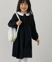 【SALE／30%OFF】ROPE' PICNIC KIDS 【KIDS】襟取り外しピンタックワンピース/セレモニー ロペピクニック ワンピース・ドレス ワンピース ネイビー【送料無料】