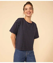 【SALE／20%OFF】PETIT BATEAU ボクシーボーダー半袖Tシャツ プチバトー トップス カットソー・Tシャツ【送料無料】