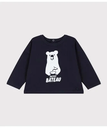 【SALE／20%OFF】PETIT BATEAU プリントスウェットプルオーバー プチバトー トップス スウェット・トレーナー ホワイト【送料無料】