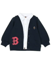 A BATHING APE BATHING APE SHIRT LAYERED CARDIGAN ア ベイシング エイプ トップス カーディガン ネイビー【送料無料】