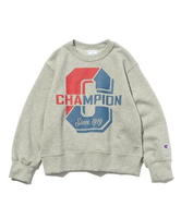 【SALE／50%OFF】SHOO・LA・RUE 【Champion】プリントスウェット シューラルー トップス スウェット・トレーナー グレー グリーン