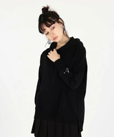 To b. by agnes b. WEB限定 WU88 HOODIE ニューマカロンカラーフーディー アニエスベー トップス パーカー・フーディー ブラック【送料無料】