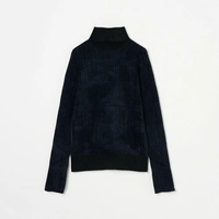 【SALE／40%OFF】H.A.O Check Turtle Neck Top エリオポール トップス ニット ブラック【送料無料】