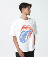 【SALE／40%OFF】B'2nd SURT(サート)THE ROLLING STONES TAN No2 Tee ビーセカンド トップス カットソー・Tシャツ ブラック ホワイト【送料無料】