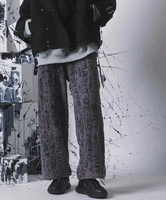 MAISON SPECIAL Snow Wash Destroy Fringe Denim Prime-Wide Pants メゾンスペシャル パンツ その他のパンツ ブラック ブルー【送料無料】